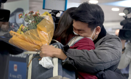 Photos: Loved ones reunite as U.S. reopens to international travelers