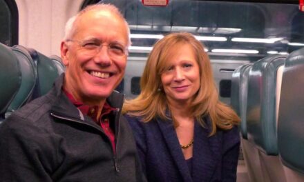The couple who met on a train on Christmas Day