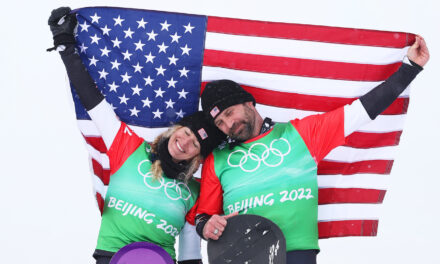 U.S. snowboarders Lindsey Jacobellis and Nick Baumgartner make history in Beijing