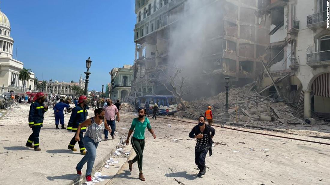 At least nine dead after a massive explosion destroyed a hotel in Havana, Cuba
